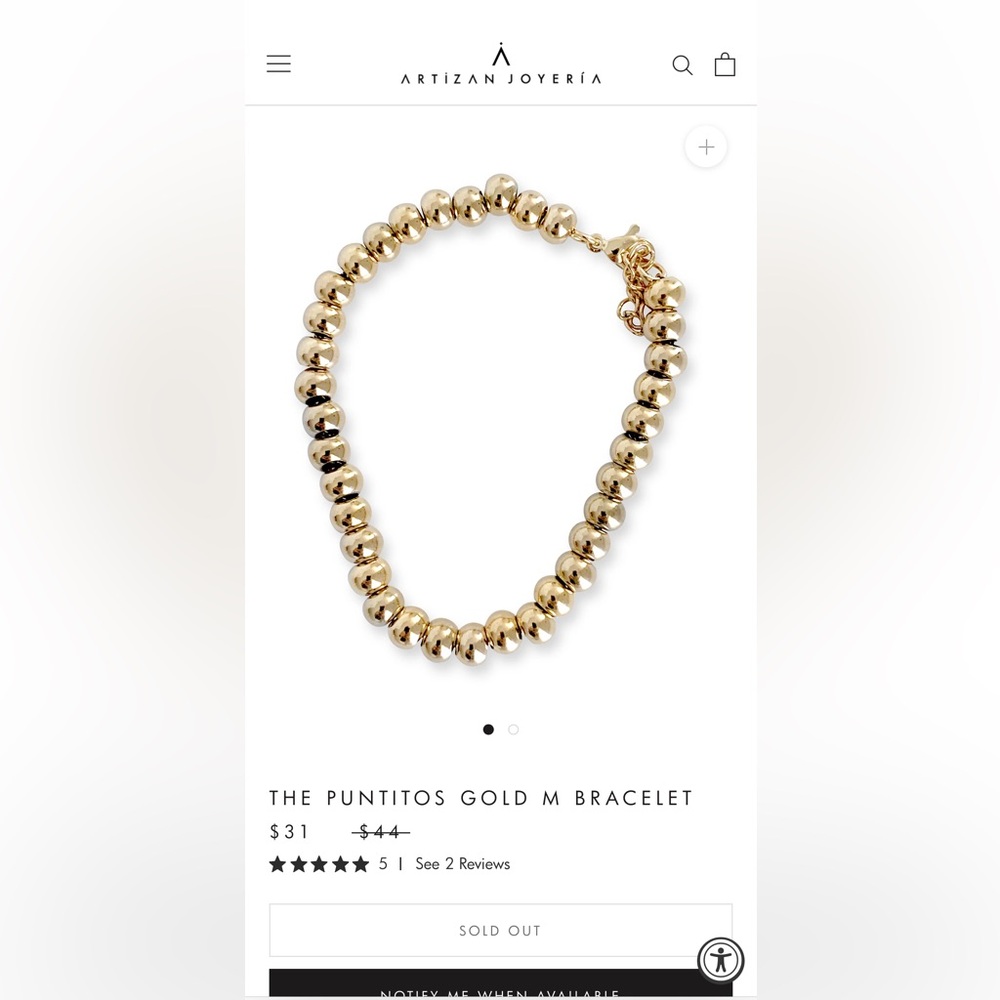 « Puntitos » bracelet from Artizan LA